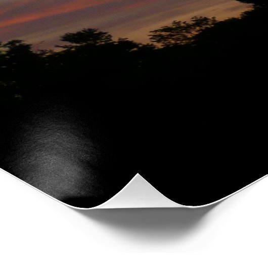 Landschap Elkridge Sunset Maryland Poster (Hoek)