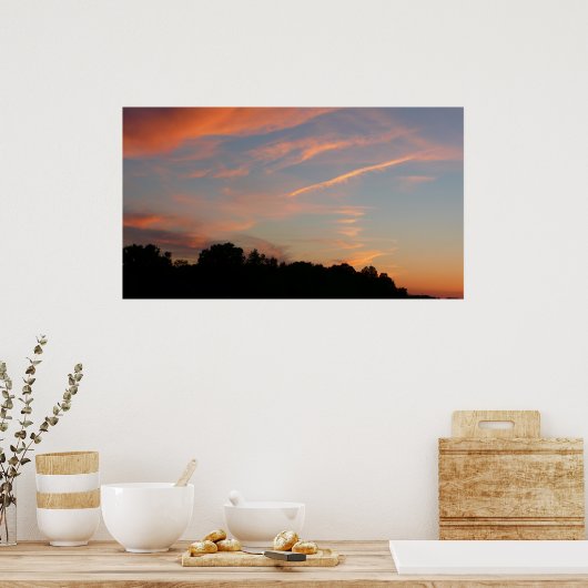 Landschap Elkridge Sunset Maryland Poster (Keuken)