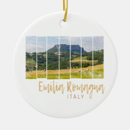 Landschap Emilia-Romagna Italië Oud Aandenken Keramisch Ornament