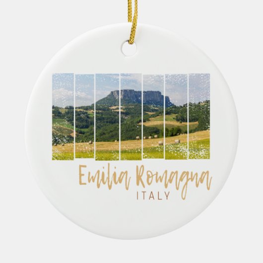 Landschap Emilia-Romagna Italië Oud Aandenken Keramisch Ornament (Voorkant)