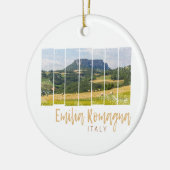 Landschap Emilia-Romagna Italië Oud Aandenken Keramisch Ornament (Links)