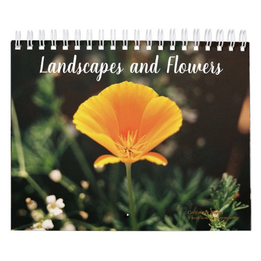 Landschap en bloemen Agenda Kalender (Hoes)