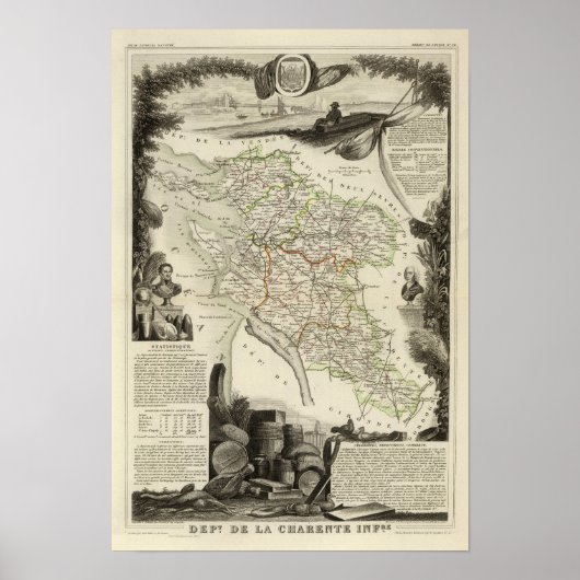 Landschap en bossen poster (Voorkant)