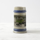 Landschap en poolgrijs/Blauw 22 oz Stein Bierpul (Center)