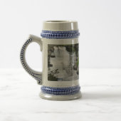 Landschap en poolgrijs/Blauw 22 oz Stein Bierpul (Links)