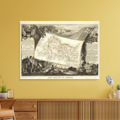 Landschap en steden canvas afdruk (Insitu (Woonkamer))