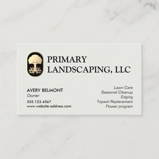 Landschap- en teugelvormingsontwerp (in bad) - Gol Visitekaartje (Voorkant)