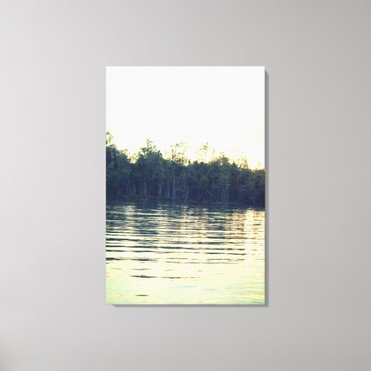 Landschap en water canvas afdruk (Voorkant)