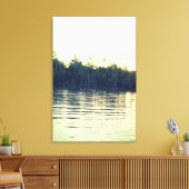 Landschap en water canvas afdruk (Insitu (Woonkamer))