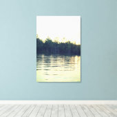 Landschap en water canvas afdruk (Insitu (Houten vloer))