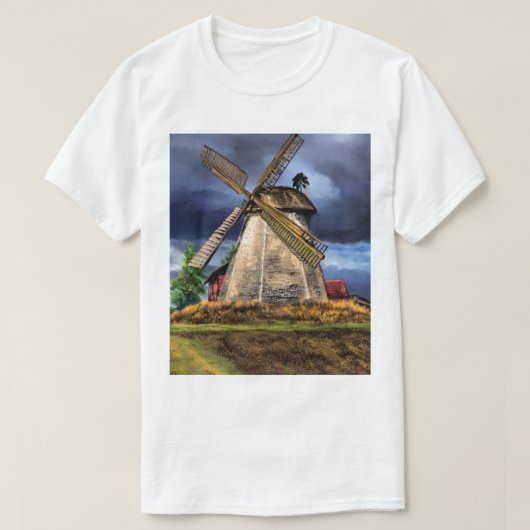 Landschap en Weer in Nederland T-Shirt (Design voorkant)