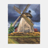 Landschap en weersomstandigheden in Nederland Teke Fleece Deken (Voorkant)