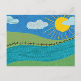 Landschap Feestdagenkaart