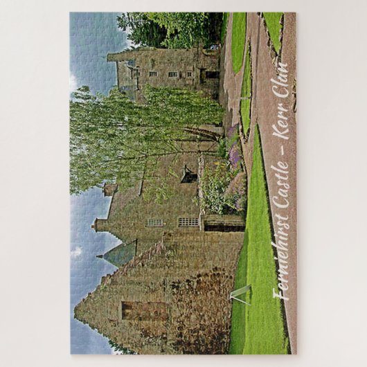 Landschap Ferniehirst Castle - Clan Kerr Legpuzzel (Verticaal)