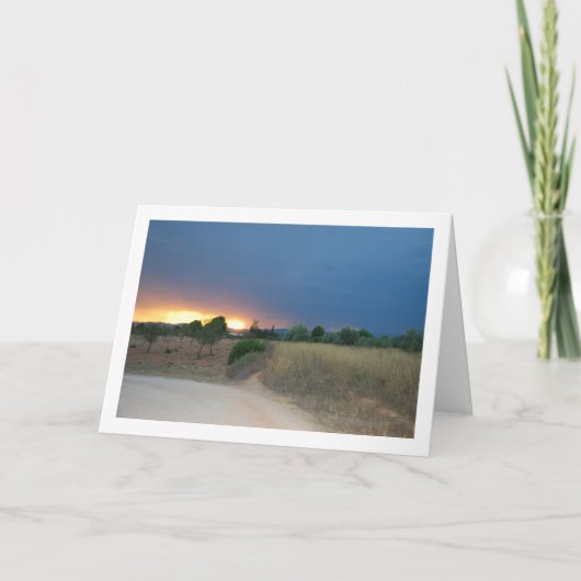 Landschap Fiery Sky Kaart (Voorkant)