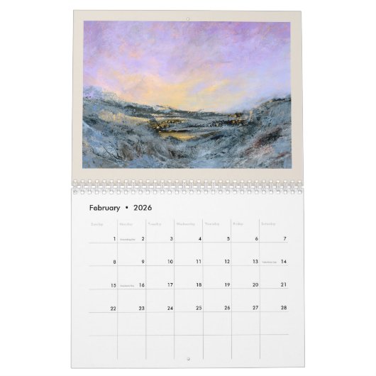 Landschap Fine Art Schilderij 2024 Kalender (Feb 2026)