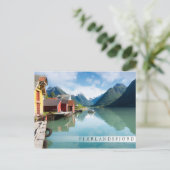Landschap Fjaerlandsfjord fjord in Noorwegen Briefkaart (Staand voorkant)