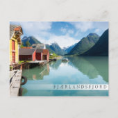 Landschap Fjaerlandsfjord fjord in Noorwegen Briefkaart (Voorkant)