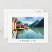 Landschap Fjaerlandsfjord fjord in Noorwegen Briefkaart (Voorkant / Achterkant)