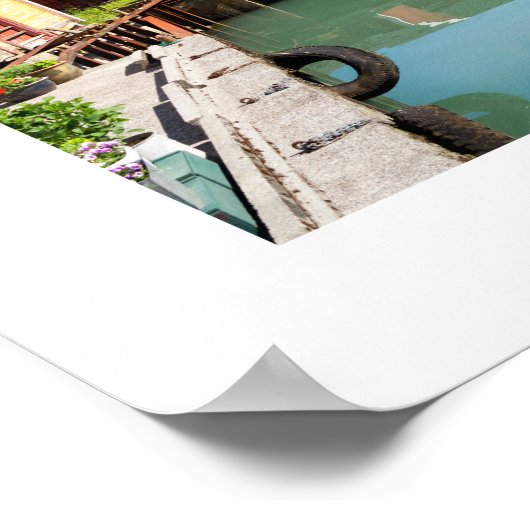 Landschap Fjaerlandsfjord fjord in Noorwegen Poster (Hoek)