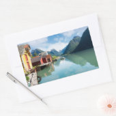 Landschap Fjaerlandsfjord fjord in Noorwegen Rechthoekige Sticker (Envelop)