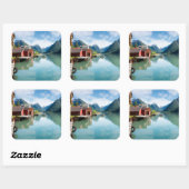 Landschap Fjaerlandsfjord fjord in Noorwegen Vierkante Sticker (Vel)