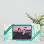 Landschap Floral Wedding Verloving Aankondiging (Staand voorkant)