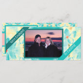 Landschap Floral Wedding Verloving Aankondiging (Voorkant / Achterkant)