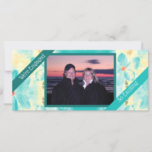 Landschap Floral Wedding Verloving Aankondiging (Voorkant)