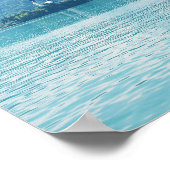 Landschap Fotografie Lake Mountain Blue Slovenië Poster (Hoek)