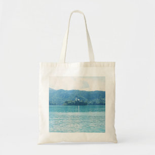 Landschap Fotografie Lake Mountain Blue Slovenië Tote Bag