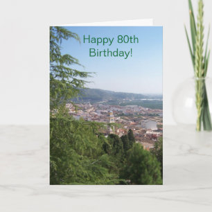 Landschap Fotografie op maat 80th Birthday Kaart