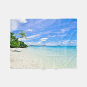 Landschap Fotografie van bomen op de Shoreline Fleece Deken (Voorkant (Horizontaal))