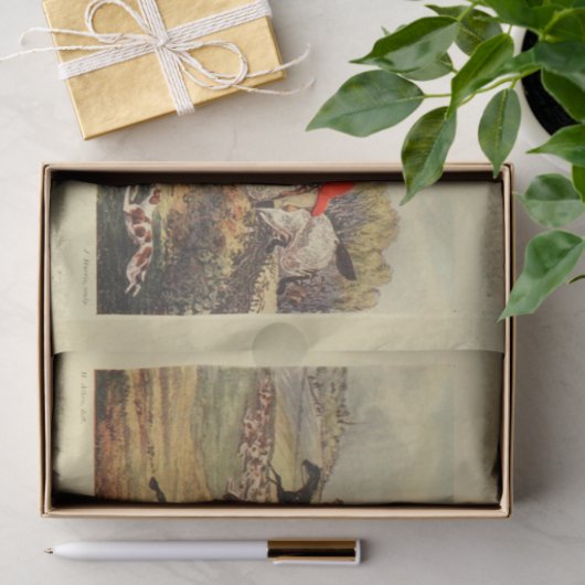 Landschap Fox Hunt Ephemera Decoupage Tissuepapier (Geschenk)