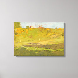 Landschap Frans (door Georg Pauli) Canvas Afdruk