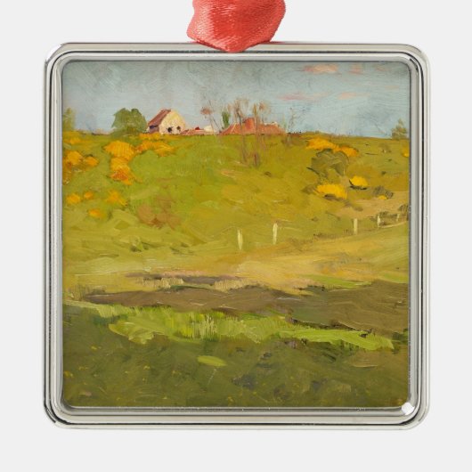 Landschap Frans (door Georg Pauli) Metalen Ornament (Voorkant)