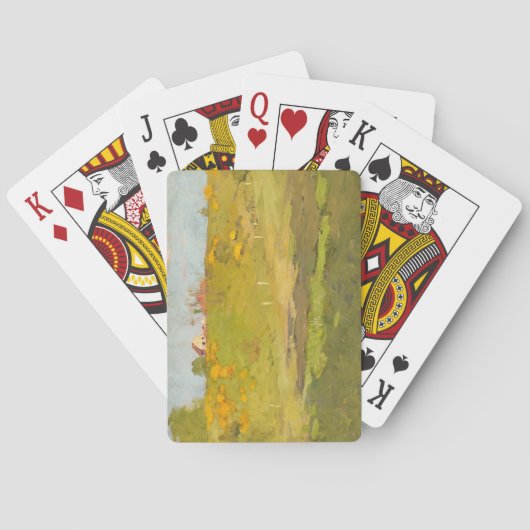 Landschap Frans (door Georg Pauli) Pokerkaarten (Achterkant)