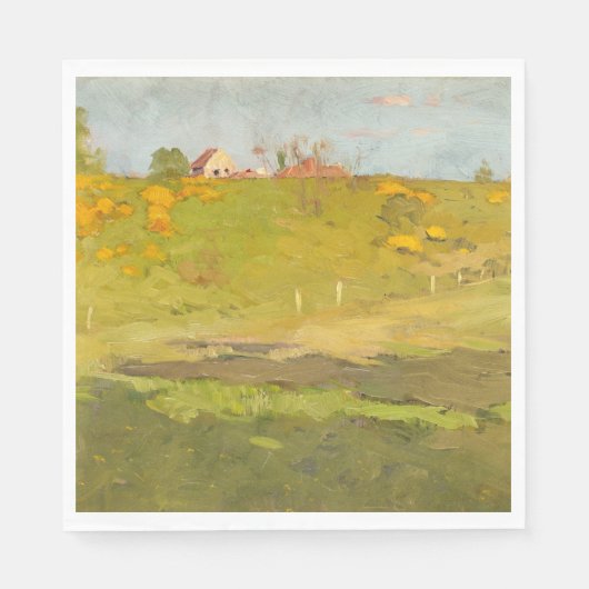 Landschap Frans (door Georg Pauli) Servet (Voorkant)