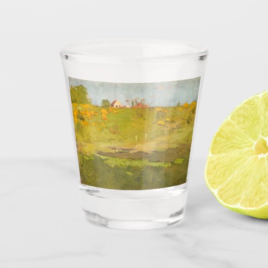 Landschap Frans (door Georg Pauli) Shot Glas (Voorkant)