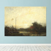 Landschap, Frans Helfferich, 1890 - 1920 Canvas Afdruk (Insitu (Houten vloer))