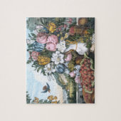 Landschap, fruit en bloemen legpuzzel (Verticaal)