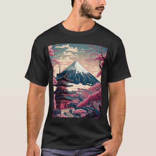 Landschap Fujisan 1 T-shirt (Voorkant)