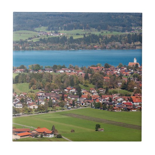 Landschap Fussen Town Tegeltje (Voorkant)