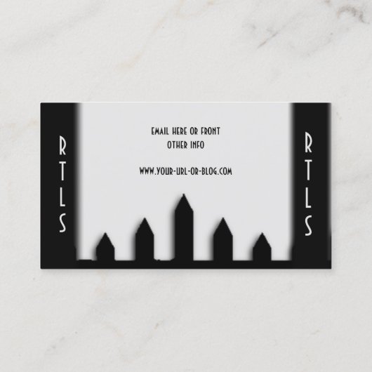 Landschap G Visitekaartje (Achterkant)