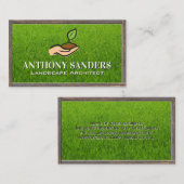 Landschap Garden Logo | Gras Visitekaartje (Voorkant / Achterkant)