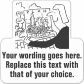 Landschap Gardening Promotie Sticker (Voorkant)