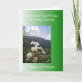 Landschap Gepersonaliseerd 13th Wedding Jubileum Kaart (Voorkant)