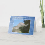 Landschap Gepersonaliseerde Brother Birthday Kaart<br><div class="desc">Wenskaart berglandschap broeder verjaardagskaart. Pas deze verjaardagskaart aan met elke tekst en laat het afdrukken en naar u verzenden of download het onmiddellijk naar uw mobiele apparaat. Mocht u hulp nodig hebben bij het aanpassen, neem dan contact met ons op via de link op deze pagina. Landschapsfotografie gepersonaliseerde broer verjaardagskaart...</div>