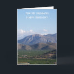 Landschap Gepersonaliseerde man Verjaardag Kaart<br><div class="desc">Wenskaart berglandschap man verjaardagskaart. Pas deze verjaardagskaart aan met elke tekst en laat het afdrukken en naar u verzenden of download het onmiddellijk naar uw mobiele apparaat. Mocht u hulp nodig hebben bij het aanpassen, neem dan contact met ons op via de link op deze pagina. Landschapsfotografie gepersonaliseerde echtgenoot verjaardagskaart...</div>