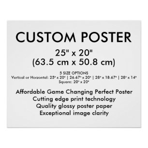 Landschap Glanzende Aangepaste Poster 63,5 cm x 50